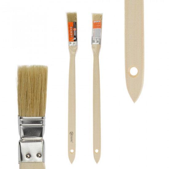 Пензель радіаторний Polax 1" тип "Стандарт" змішаний ворс, дерев'яна ручка (13-001) Пензель радіаторний Polax 1" тип "Стандарт" змішаний ворс, дерев'яна ручка (13-001)