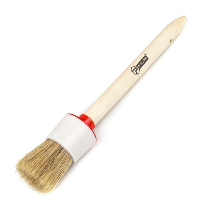 Пензель круглий Polax №10/40мм, тип "Стандарт" професійний, змішаний ворс, дерев\'яна ручка (08-005)