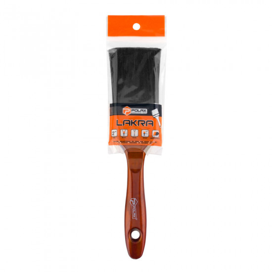 Пензель флейцевий Polax 2", штучний ворс, пластикова ручка, тип "Лакра" (09-003)