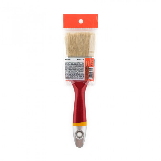 Пензель флейцевий Polax 2" тип "Євро" професійний, змішаний ворс, пластикова ручка (14-003)