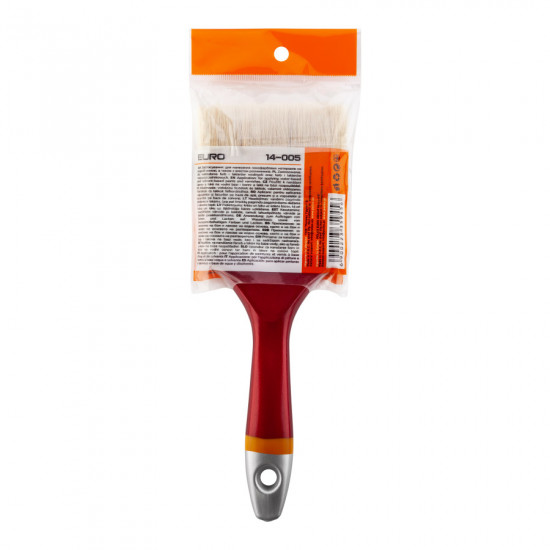 Пензель флейцевий Polax 3" тип "Євро" професійний, змішаний ворс, пластикова ручка (14-005)