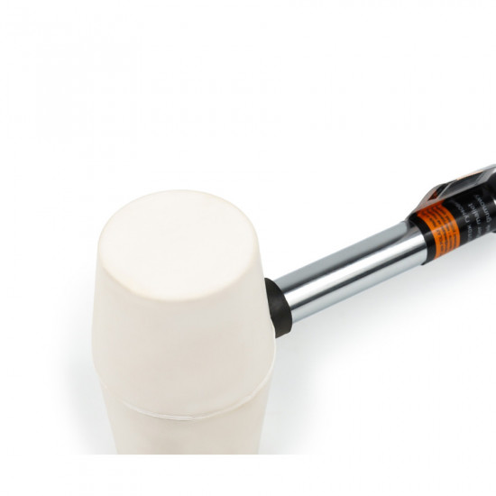 Киянка гумова біла Polax, металева ручка, 225 г (39-003)