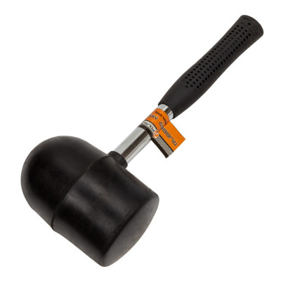 Киянка гумова чорна Polax, металева ручка, 1250 г (39-002)