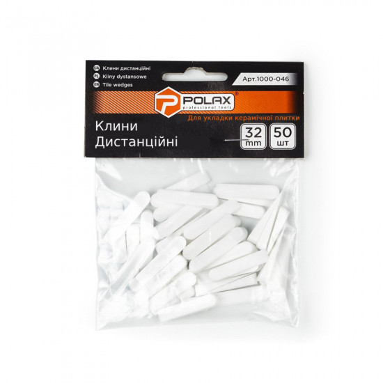 Клини для плитки Polax дистанційні 32 мм 50 шт. (1000-046)