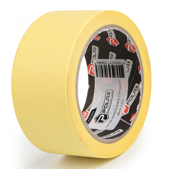 Малярна клейка стрічка Polax Стандарт 48 мм х 40 м (101-069)