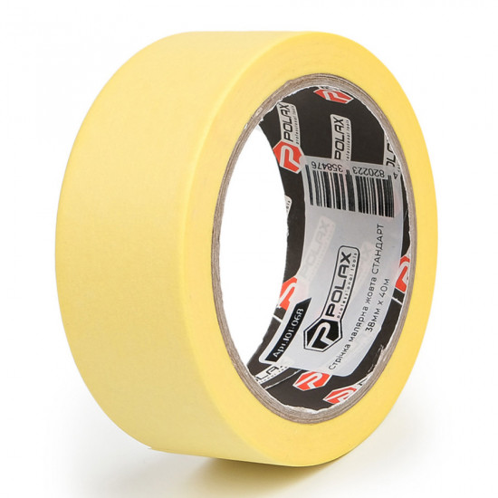 Малярна клейка стрічка Polax Стандарт 38 мм х 40 м (101-068)