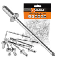 Заклепки алюмінієві витяжні 4 х 14 мм Polax (37-011) Заклепки алюмінієві витяжні 4 х 14 мм Polax (37-011)