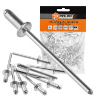 Заклепки алюминиевые вытяжные 4 х 16 мм Polax (37-012)