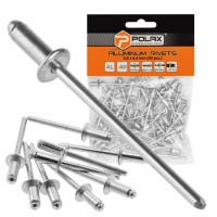 Заклепки алюмінієві витяжні 4,8 х 6,4 мм Polax (37-014)