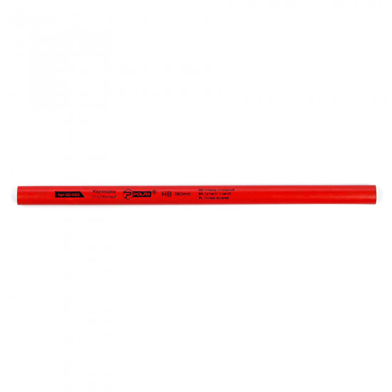 Олівець Polax столярний по дереву 180 мм, HB (50-003)