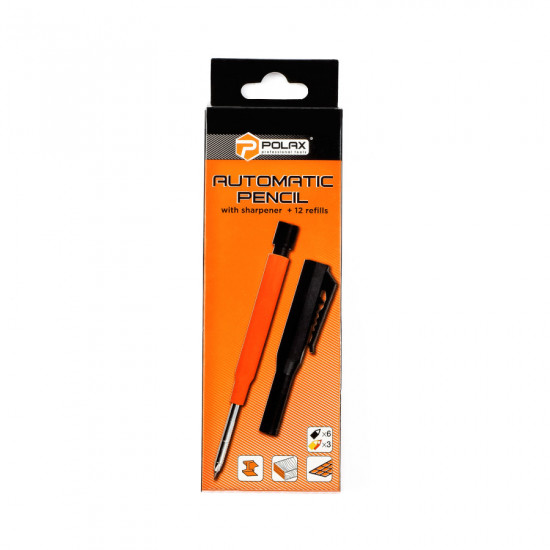 Олівець будівельний механічний Polax та стрижні (50-004)