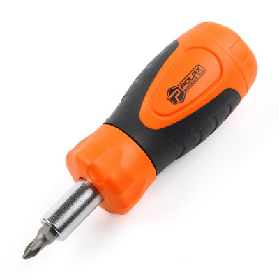 Викрутка з реверсом і змінними бітами 6 в 1 Polax (51-041) Викрутка з реверсом і змінними бітами 6 в 1 Polax (51-041)