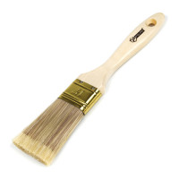 Пензель флейцевий Polax 1,5" тип "Чемпіон" професійний, штучний ворс, дерев\'яна ручка (06-002)