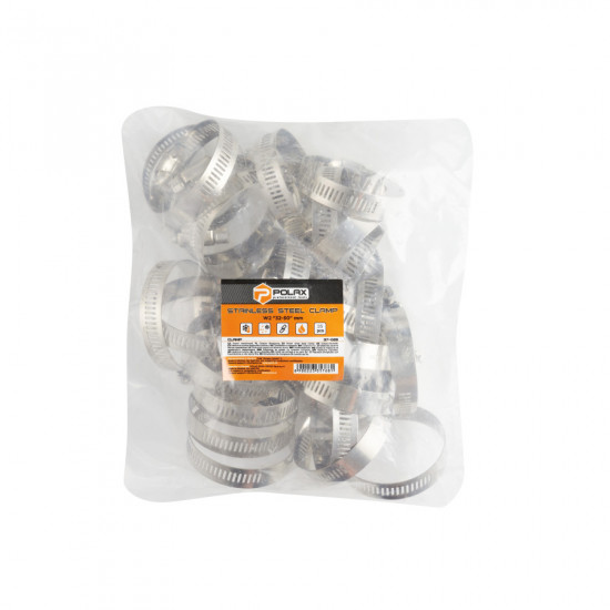 Хомут 32-50 мм нержавіючий Polax черв\'ячний (37-028)