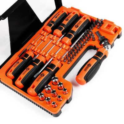 Набір викруток, біт і насадок Polax 51 предмет (51-053) Набір викруток, біт і насадок Polax 51 предмет (51-053)