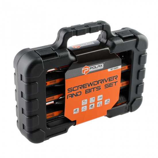 Набір викруток та біт Polax 58 предметів (51-020)