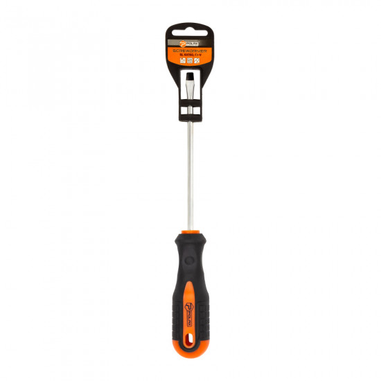 Викрутка Polax шлицевая плоская SL6 X 150, Cr-V (51-005)