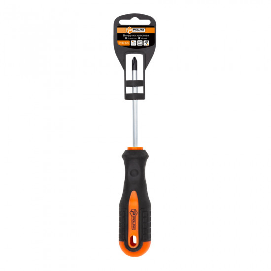 Викрутка Polax крестовая PH2 х 100, Cr-V (51-061)