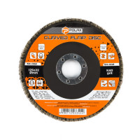 Круг (диск) Polax шлифовальный лепестковый для УШМ (болгарки) 125*22мм, зерно K40 (54-002)