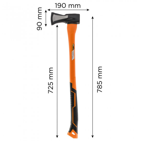 Колун для дров Polax 2000 г фібергласова ручка (36-008)