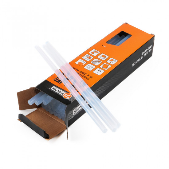 Стрижні клейові прозорі Polax 11,2 х 300 мм (32-002)