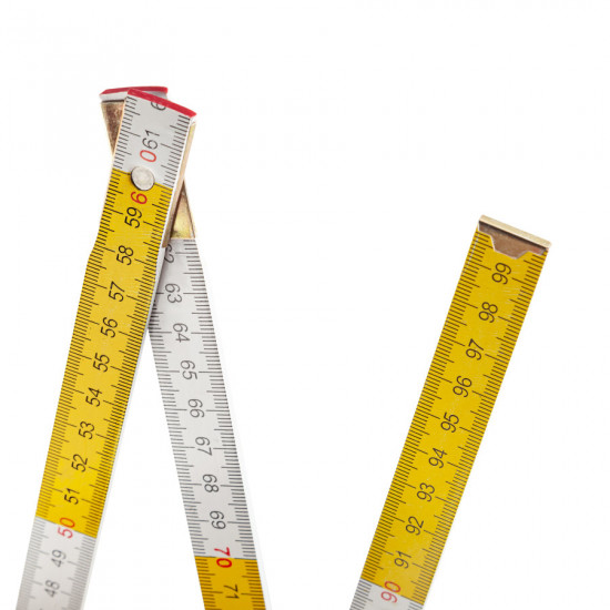 Лінійка дерев\'яна складна Polax 1 м 24.5х9.2х8.2 см (38-071)