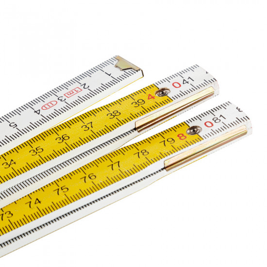Лінійка дерев\'яна складна Polax 1 м 24.5х9.2х8.2 см (38-071)