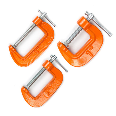 Набір струбцин Polax G-подібна 1" 2" 3" (22-001) Набір струбцин Polax G-подібна 1" 2" 3" (22-001)