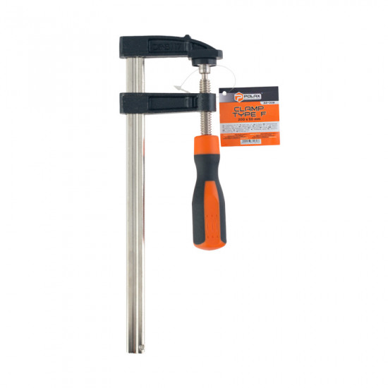 Струбцина столярна F-подібна Polax 200 х 50 мм (22-008)