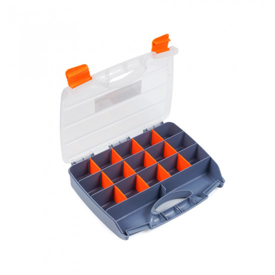 Органайзер пластиковий господарський для зберігання 15 секцій 320х255х60 мм, Polax (01-009)