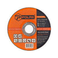 Диск Polax абразивний відрізний по металу 41 14А 115х1,2х22,23 (54-095) Диск Polax абразивний відрізний по металу 41 14А 115х1,2х22,23 (54-095)