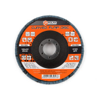 Диск шліфувальний пелюстковий 125*22, К120 Polax оксид цирконію (54-094)