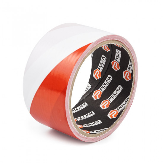Стрічка сигнальна Polax огороджувальна червоно-біла 50 мм х 50 м (101-040)