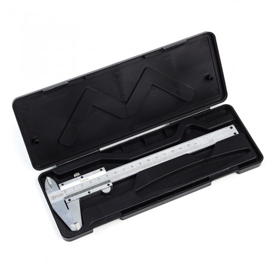 Штангенциркуль механічний нержавіюча сталь Polax, точність 0,02 мм, 150 мм (38-040)