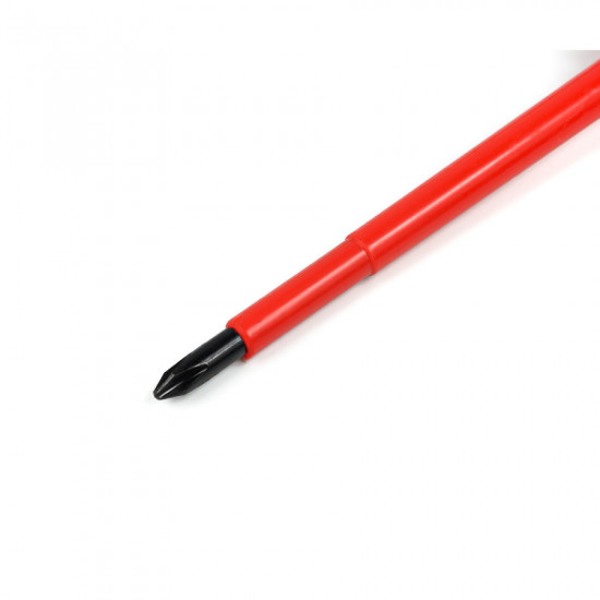 Викрутка діелектрична Polax хрестова PH2x100 мм, CrV (51-025)