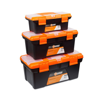 Набір ящиків для інструменту Polax з пластиковим замком (01-017)