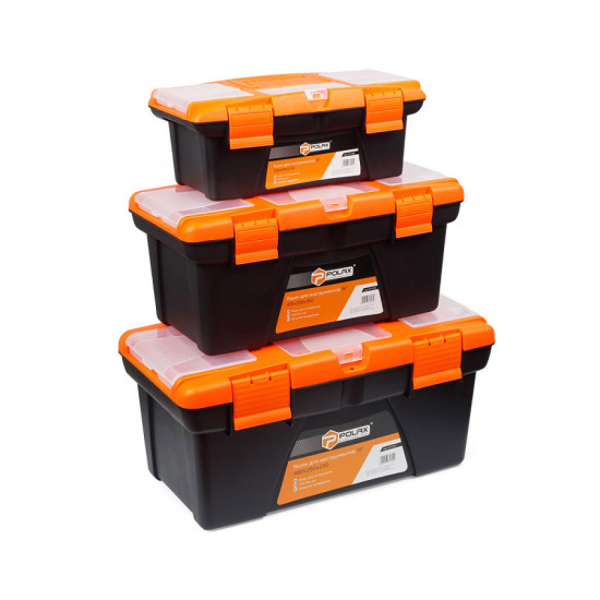 Набір ящиків для інструменту Polax з пластиковим замком (01-017)