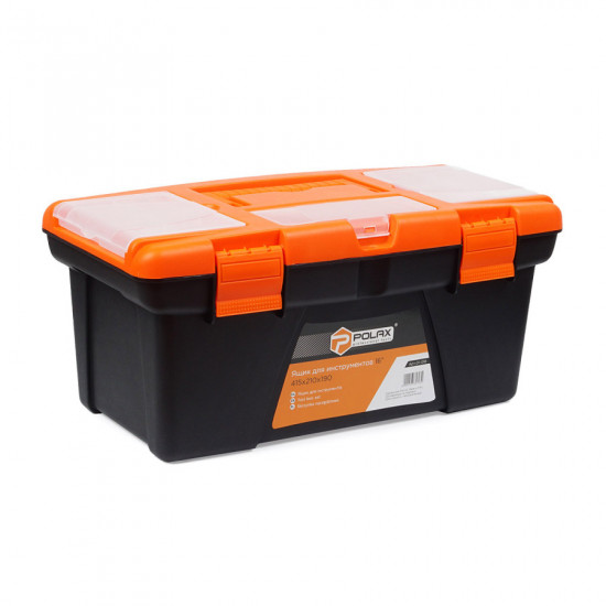 Ящик для інструментів Polax пластикові замки 16" (01-016)