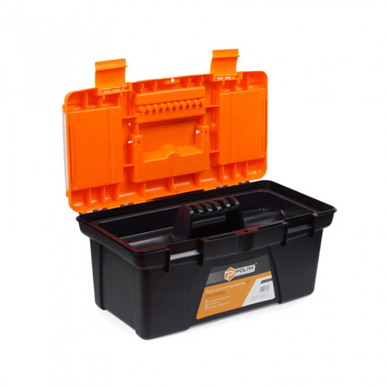Ящик для інструментів Polax пластикові замки 16" (01-016)