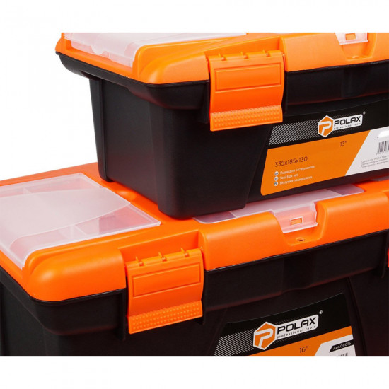Ящик 13" для інструментів Polax з пластиковими замками (01-015)