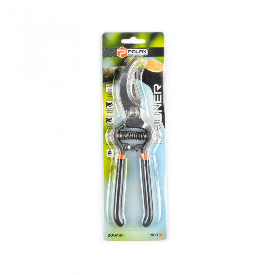 Секатор садовий Polax 200 мм з обвідним лезом (70-001)
