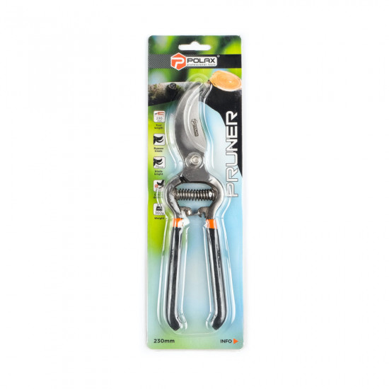 Секатор садовий Polax 230 мм з обвідним лезом (70-002)