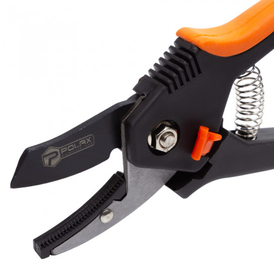Секатор садовий Polax професійний з ковадлом (70-022)