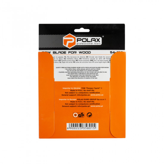 Диск пильный Polax по дереву с твердосплавными напайками 150x22.2/20, 28Т (54-138)