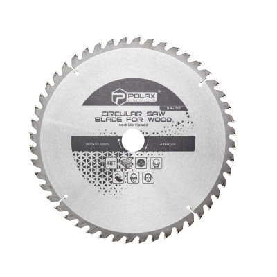 Диск пилочный Polax по дереву с твердосплавными напайками 300x32.0/30.0, 48Т (54-150)