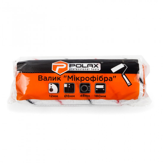 Валик "Мікрофібра" 8х48х180 мм Polax (02-001)