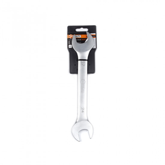 Ключ ріжковий Polax CrV DIN 3110 Satin finish 24*27 мм (25-064)