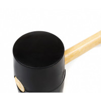 Киевлянка резиновая с деревянной ручкой Polax 80 мм 1200 г Черная (39-006)