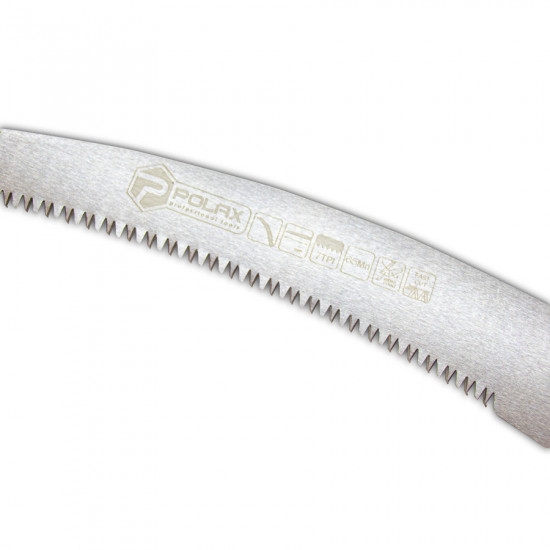Ножівка садова Polax 350мм дерев\'яна ручка, вигнуте лезо (70-018)