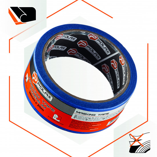 Малярная клейкая лента Polax Premium 38 мм х 20 м (101-026)
